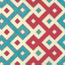 Red and Blue Geometric Italian Paper ~ Tassotti